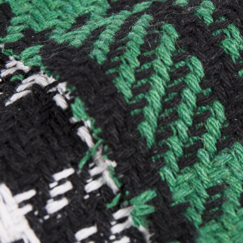 Uigeacht Soiléir Uigí Glas Plaid Dubh Seiceáil Fabraic Tweed 2397