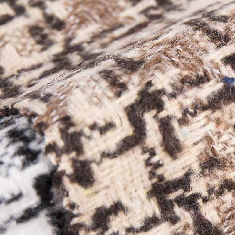 Sneachta Touching Plaid Jacquard Seiceáil Tweed Fabraic 2433