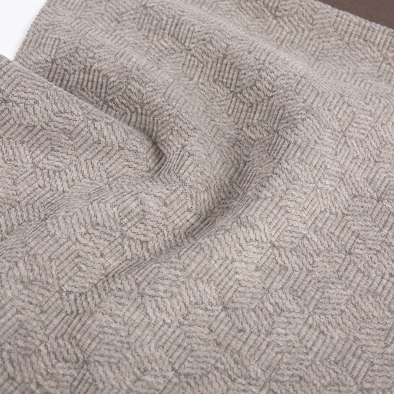 Ciúbanna Cabhraithe Cniotáilte Jacquard poileistir Viscose Spandex Fabraicí Éadaí Spóirt Le haghaidh Éadaí AW23024