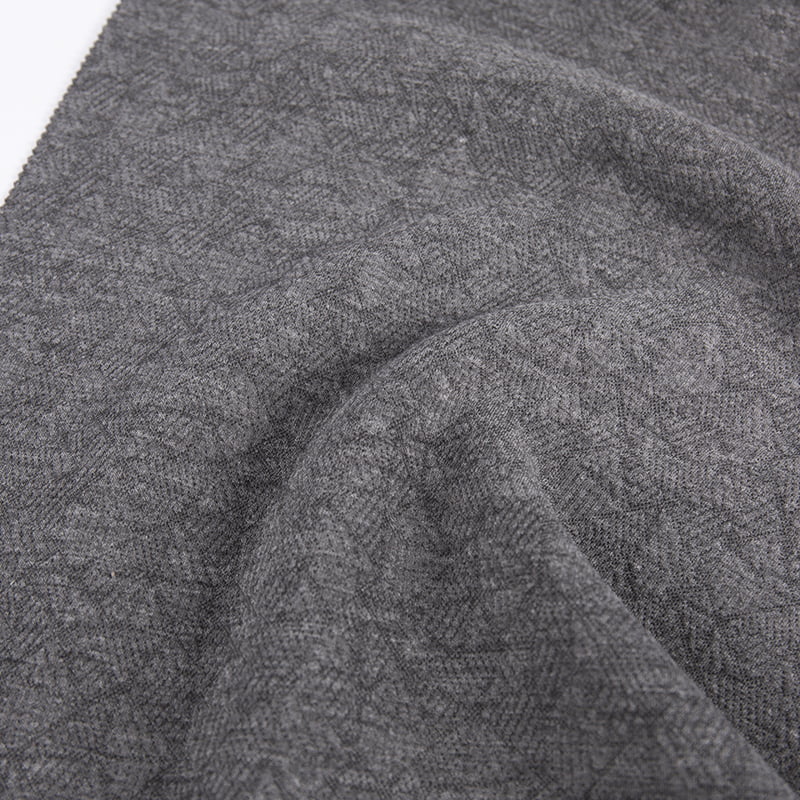 Muileann Gaoithe Cabhraithe Fabraicí Éadaí Spóirt Jacquard poileistir Viscose spandex le haghaidh Éadaí Cabhraithe AW23026