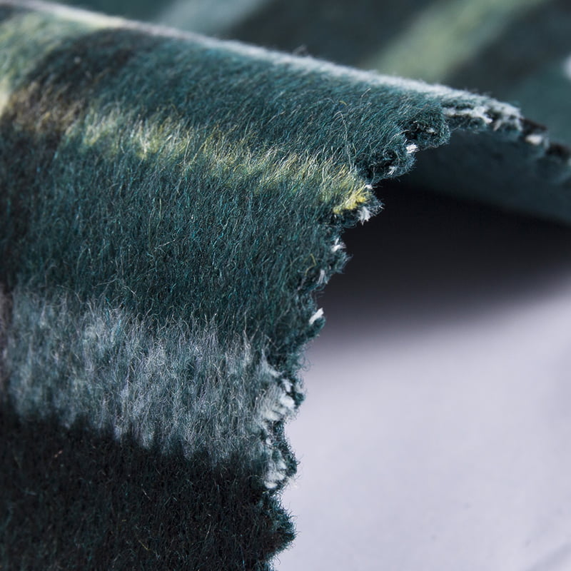 Glas Vichy Windowpane Cumasc Seiceáil Plaid Fabraic Lomra Uigí Le haghaidh Cótaí Móra SH2409