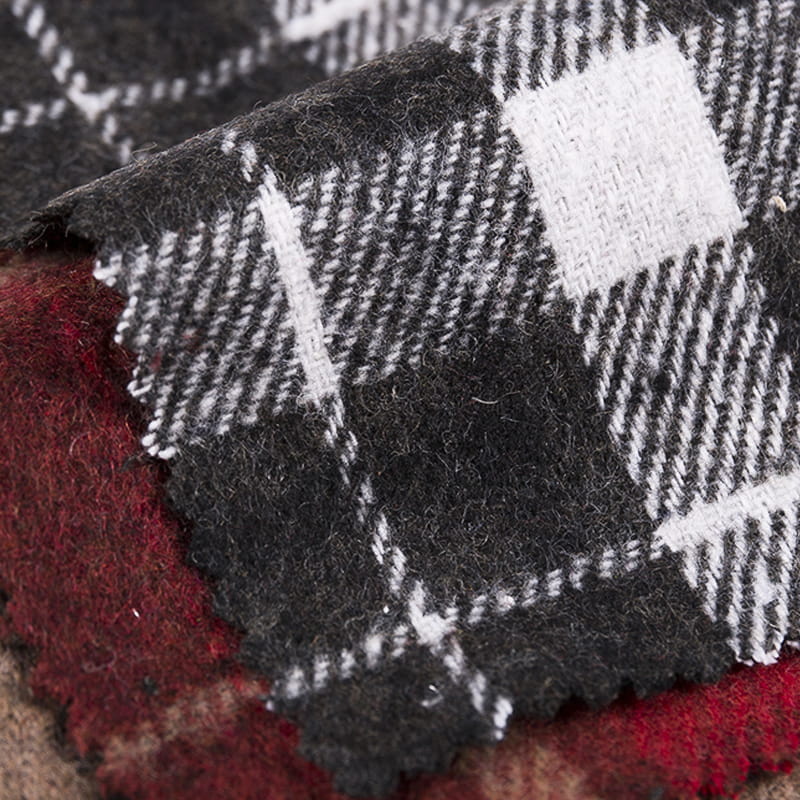 Fabraic Twill Tweed Plaid Deartha Nua Dearg Do Léinte 3547