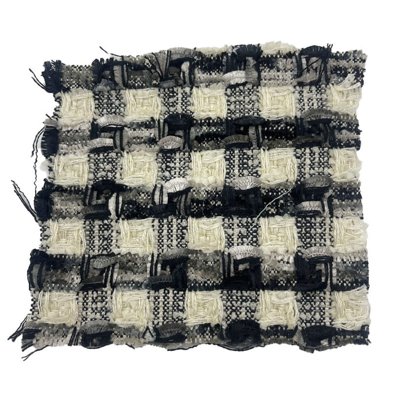 Uigeacht Só Dubh Liath Mínte Plaid Fabraicí Tweed Uigí Do Cótaí 22042