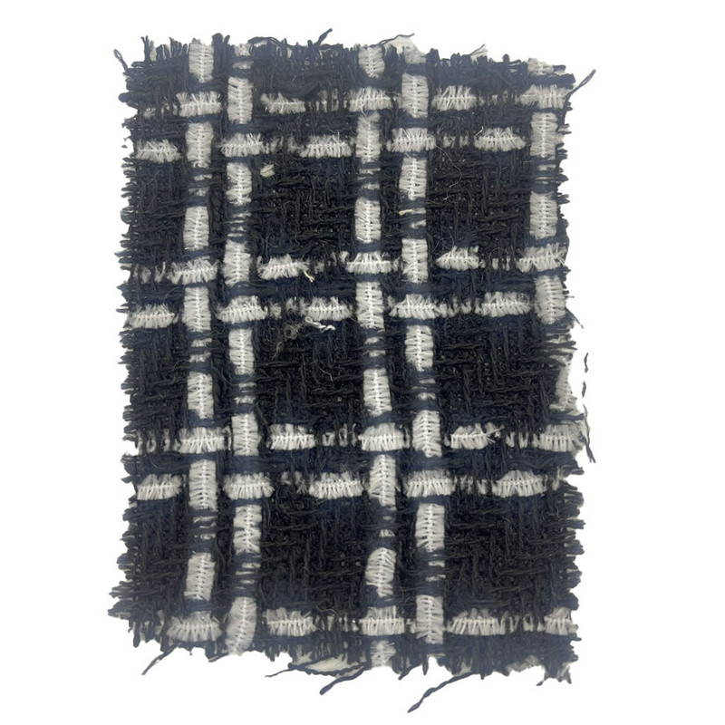 Fabraicí Tweed Uigí Uigí Plata Olann Dubh Ama Le hAghaidh Éadaí 23545