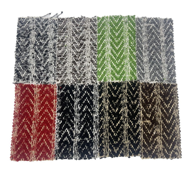 Scuab Teddy Scadán Olann Stráice Jacquard Tweed Fabraicí 3467