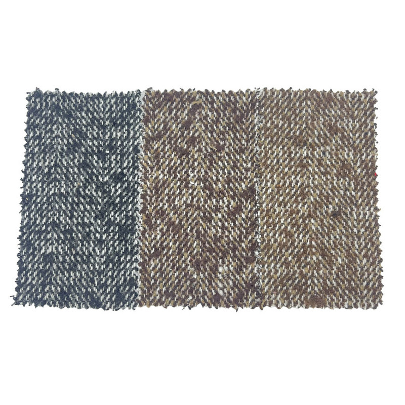 Scuab Fabraicí Tweed Olann Donn Tiubh Chnámh Sgadáin Le hAghaidh cumhdaitheoireachta 3787