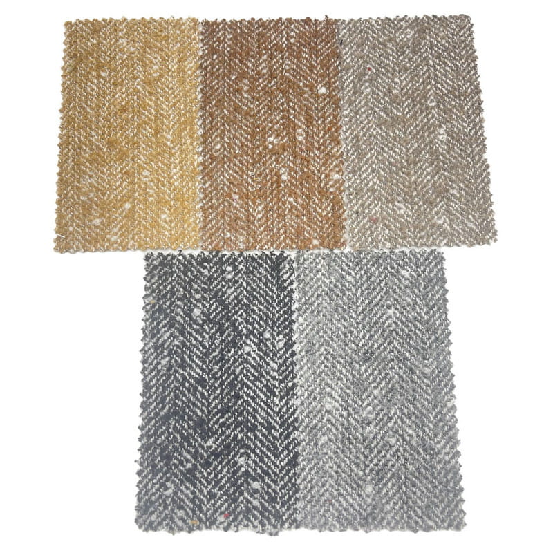 Bubble Scadán Bán Olann Liath Fabraicí Tweed Tweed Le haghaidh Éadaí sa Gheimhreadh 3906