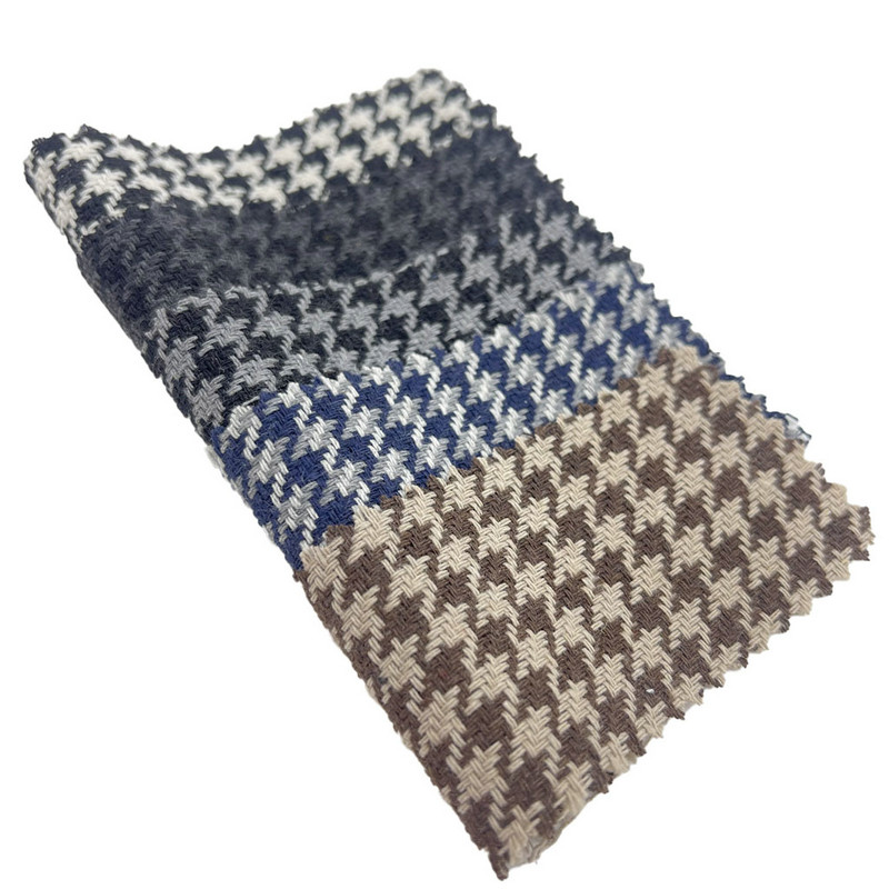 Fabraicí Uigí Olann Dark Grey Houndstooth Do Chochaill 3946